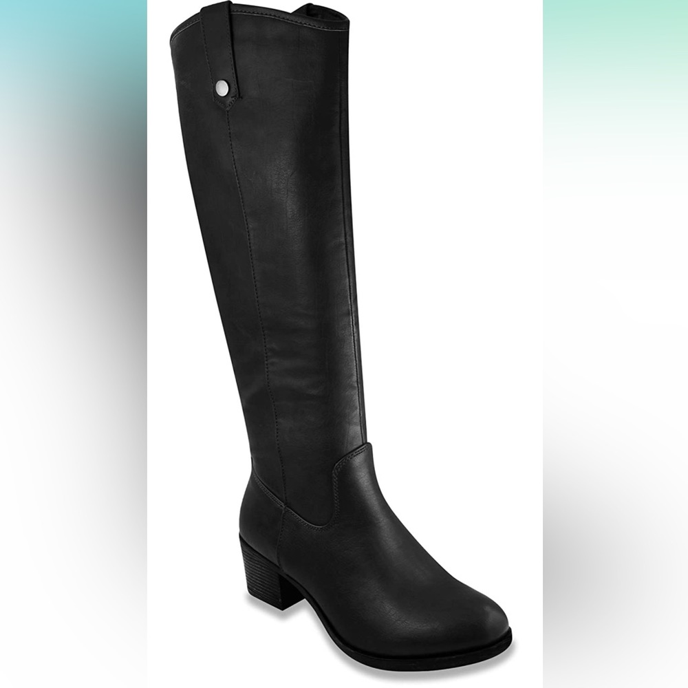 Women's Riding Boots Heeled Knee High Boot with Tall Shaft